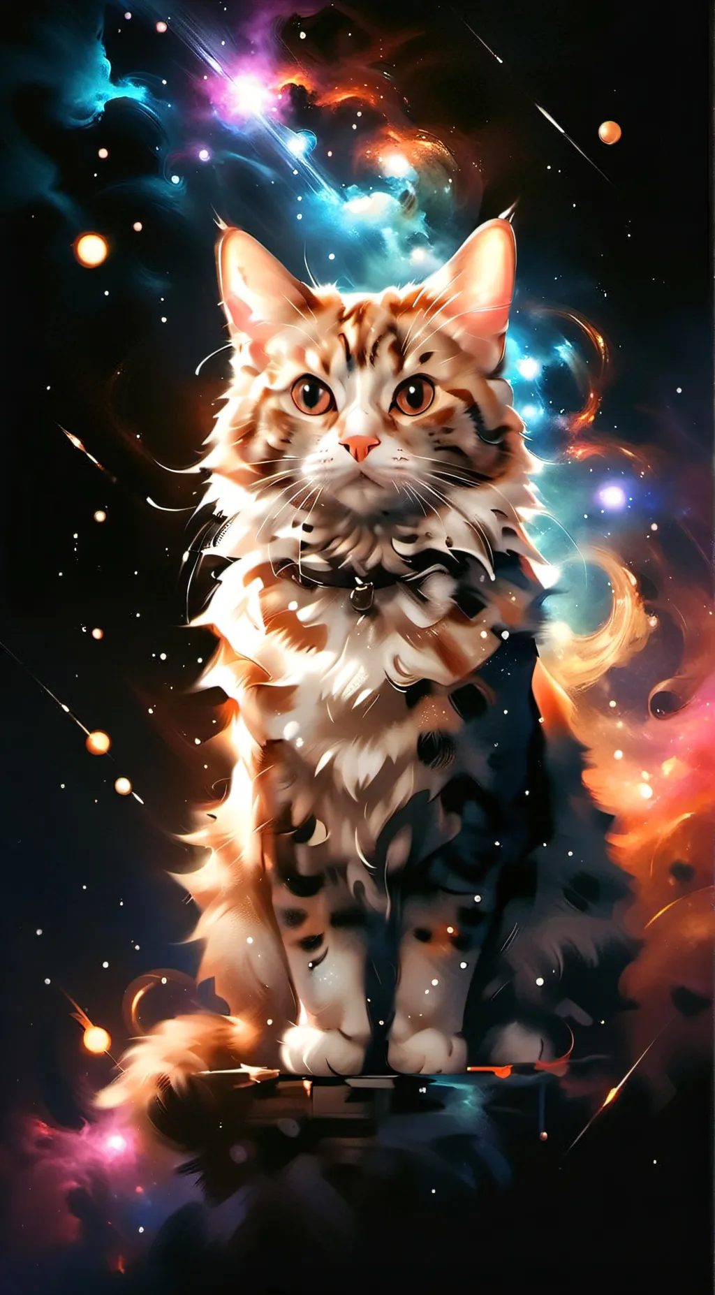 ai character: angels cat background