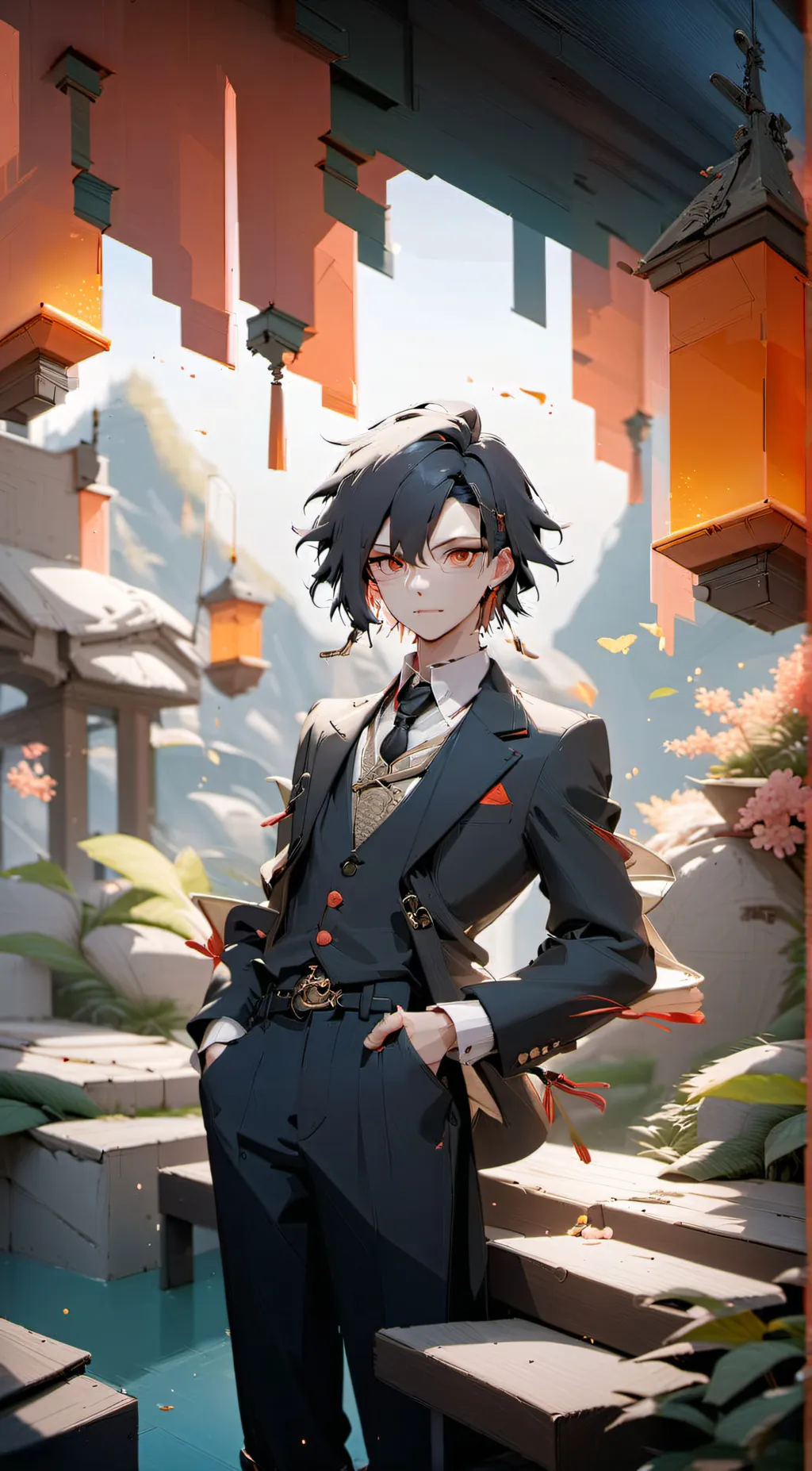 ai character: TENGKU DAREN DEL'X background