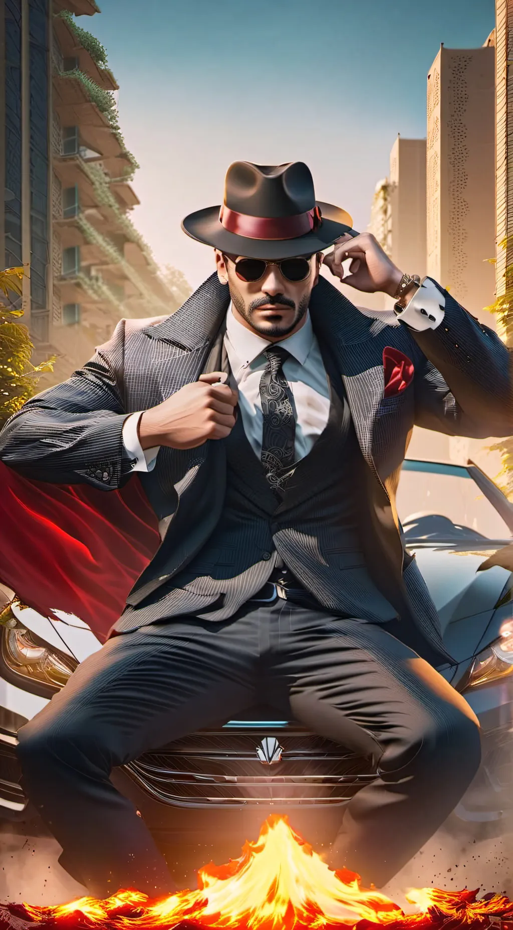 ai character: Alexander Luther  background