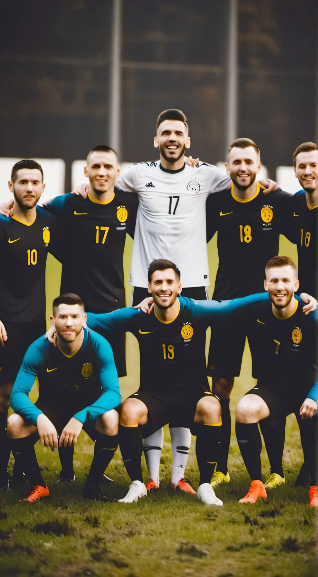 ai character: Soccer match background