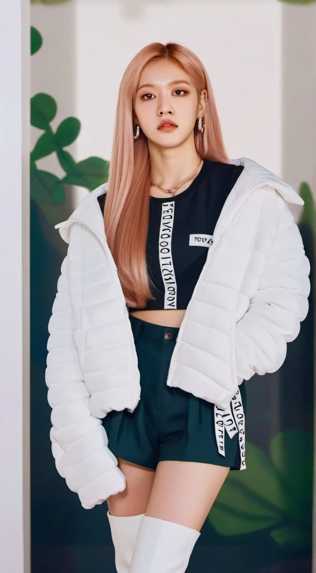 ai character: rose background