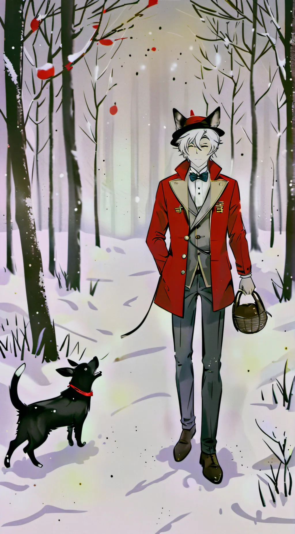 ai character: Alastor x vox/you background