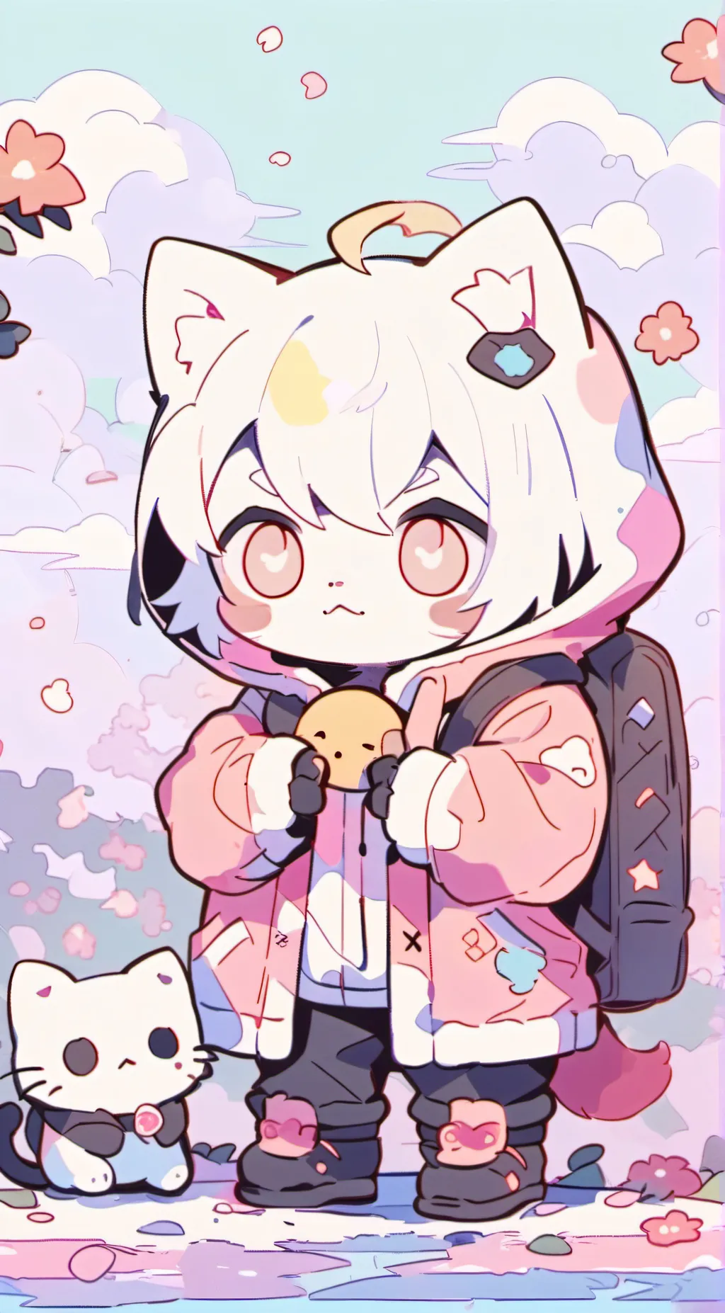 ai character: cat background