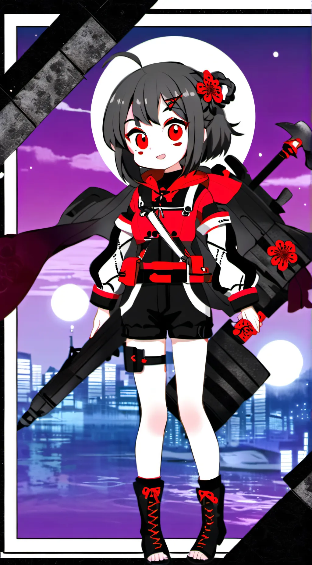 ai character: Luna background