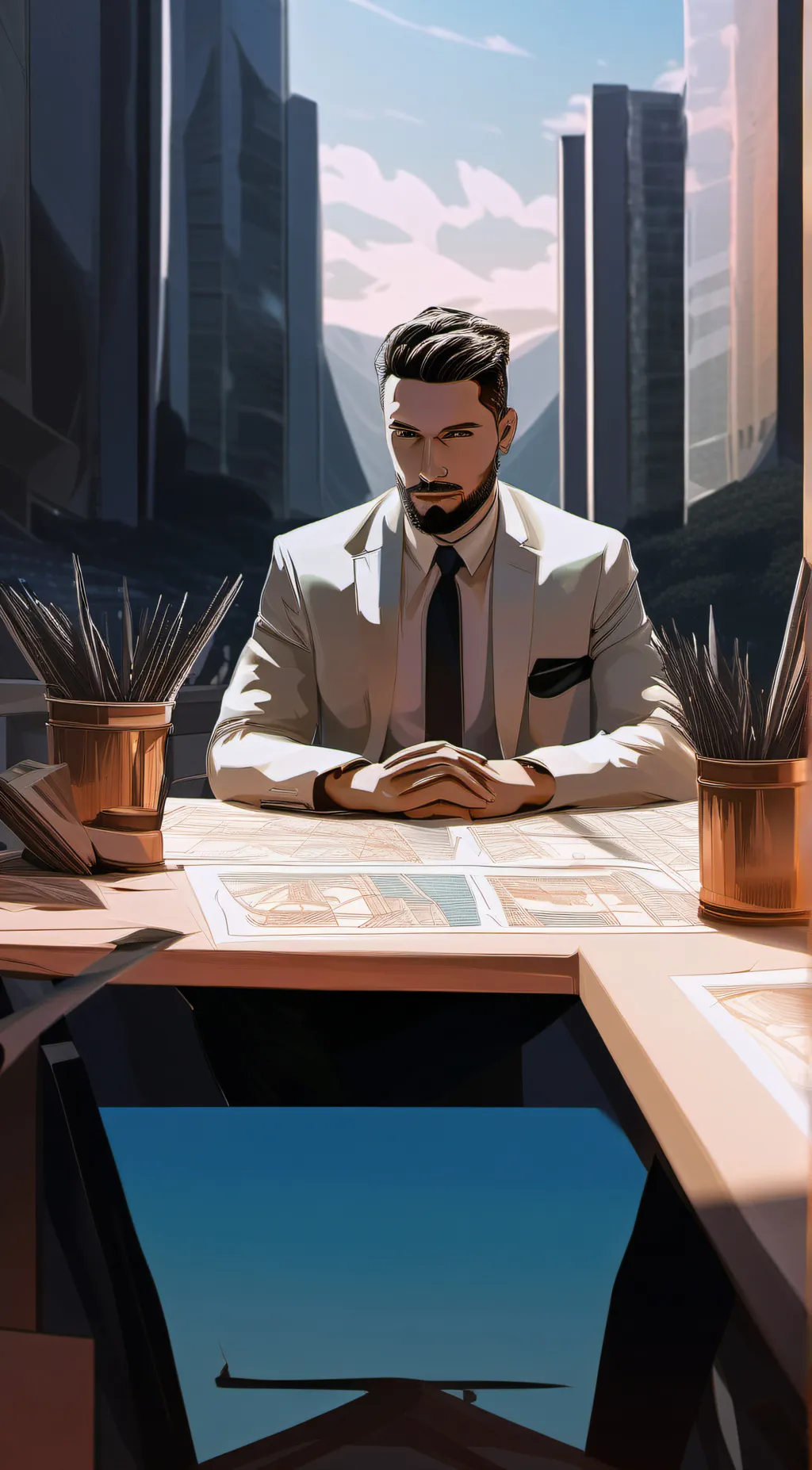 ai character: Alexander  background