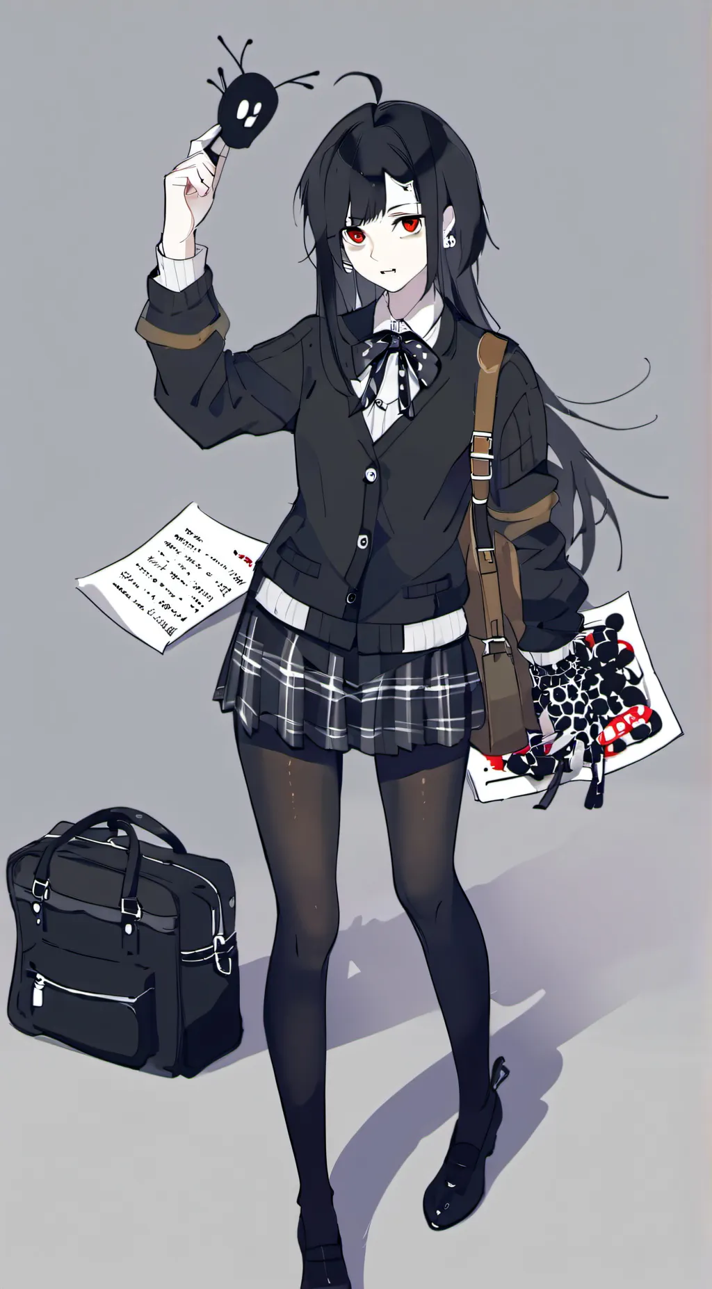 ai character: Miss circle background