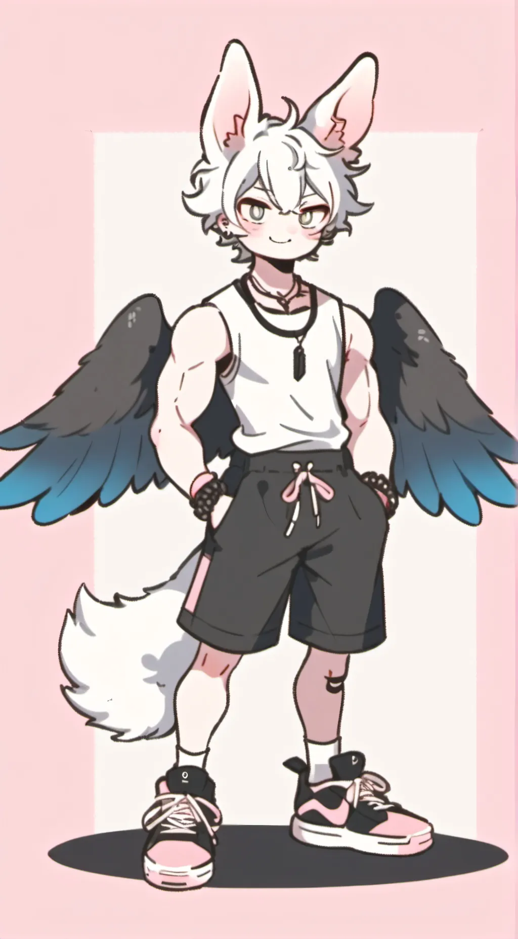 ai character: Brad Bunny  background