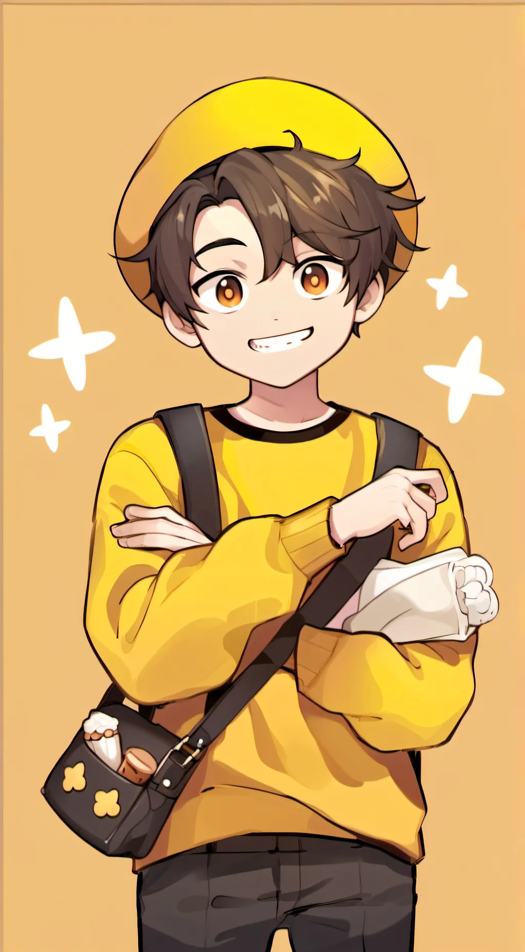 ai character: Glitch background