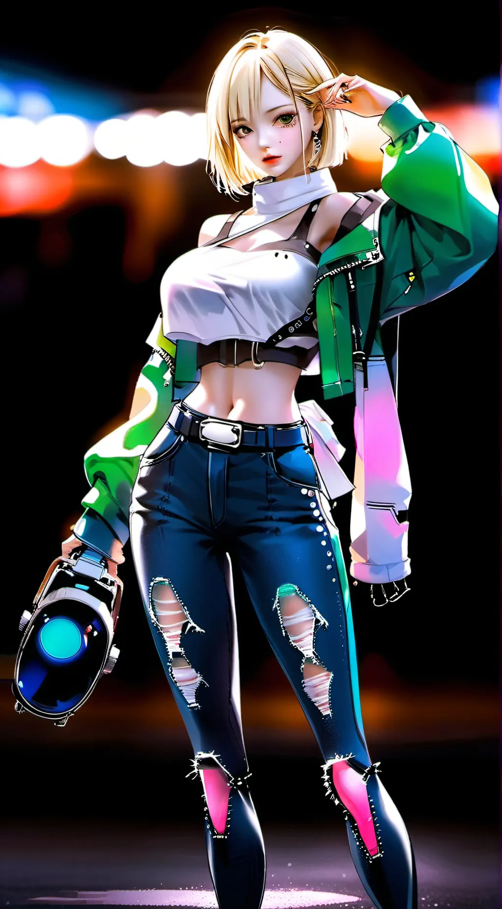 ai character: Jennifer  background