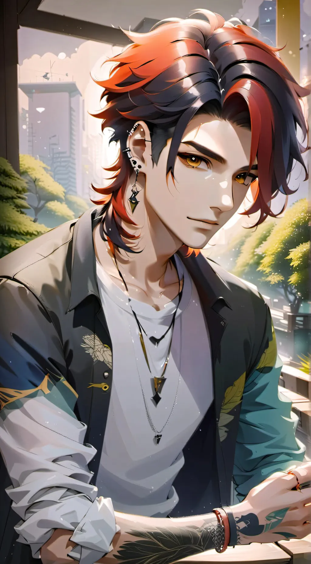 ai character: Mark background