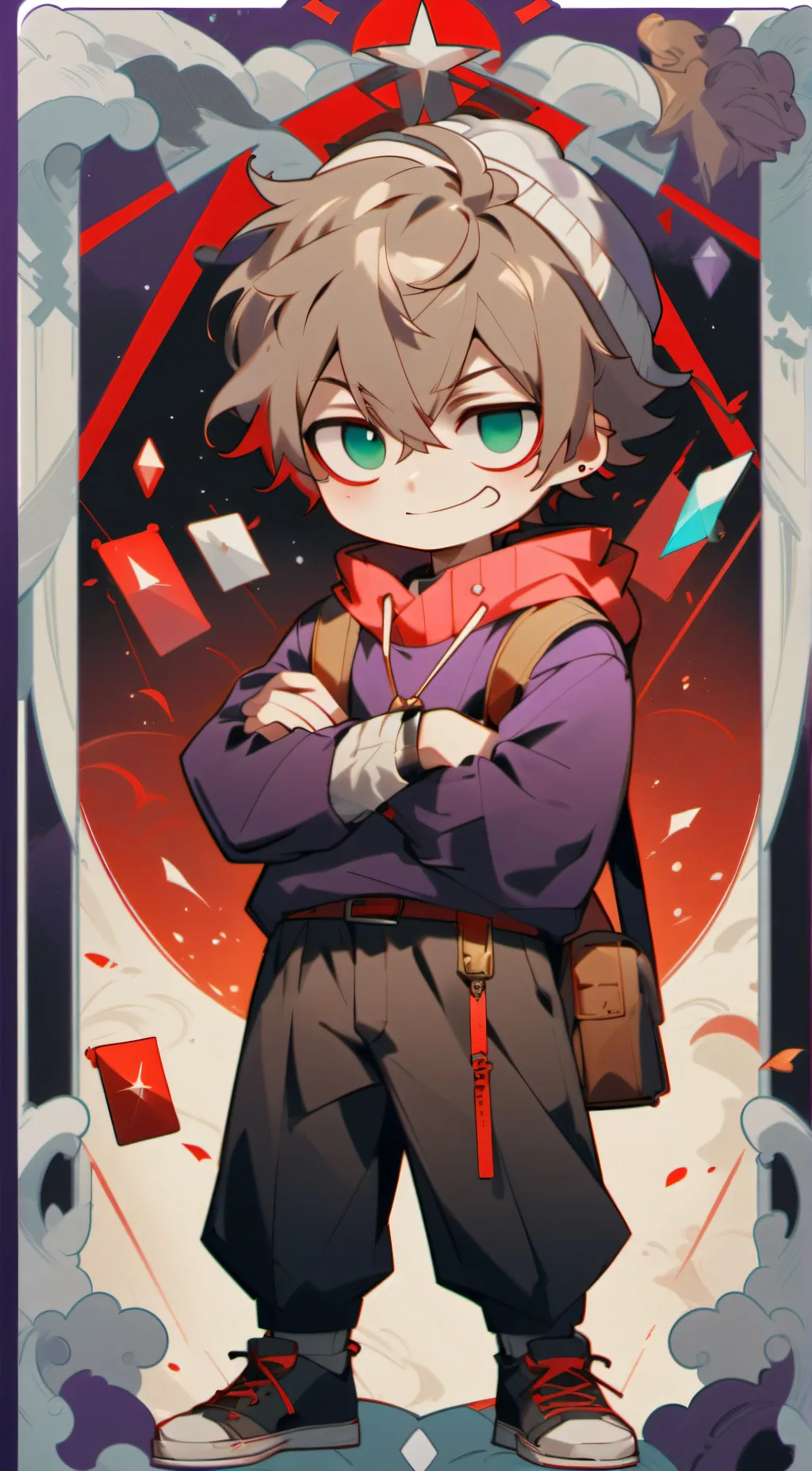 ai character: Time Traveler AU background