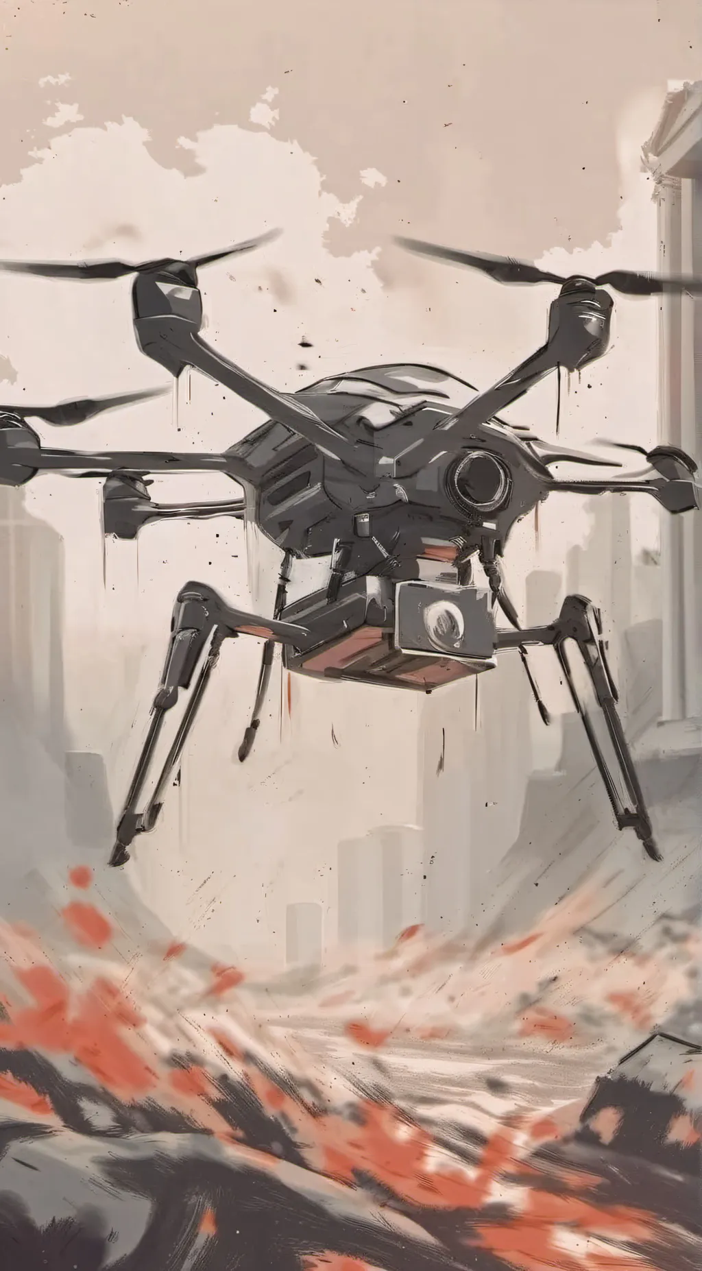 ai character: murder drones background