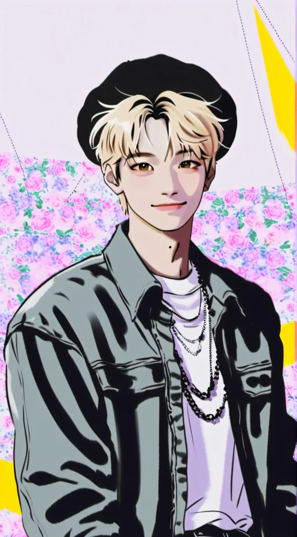 ai character: 👇👉🫶Felix🫶👈👆 background