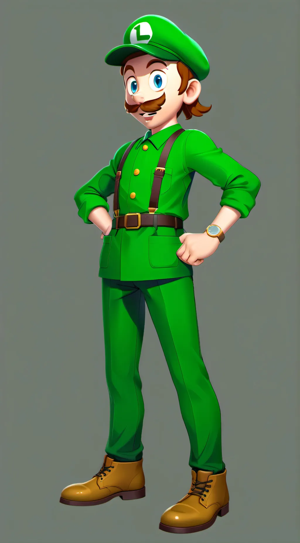 ai character: SUPA LOOIGEE background