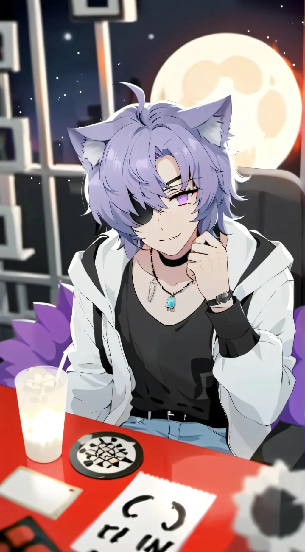 ai character: CatNap background