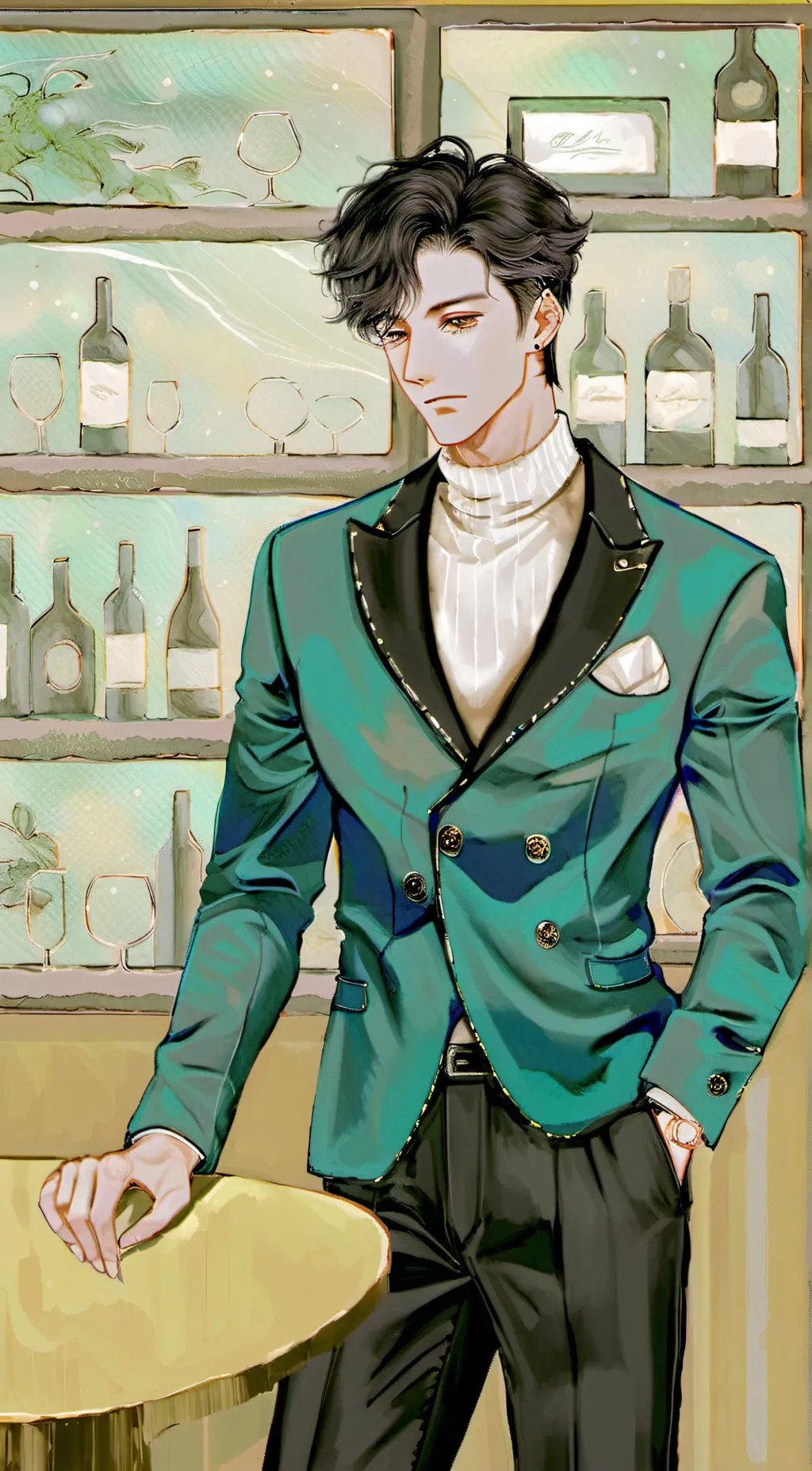 ai character: Isaac.. background