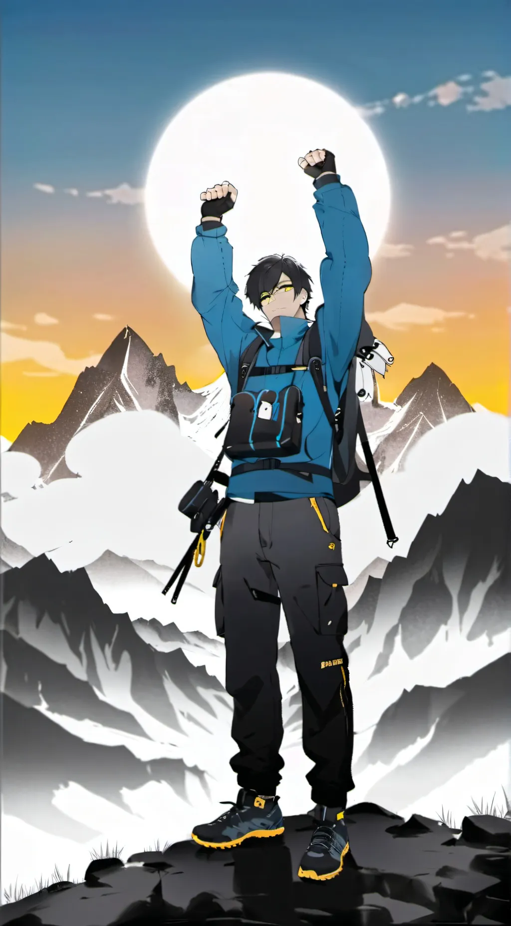 ai character: Anime man 2007 background