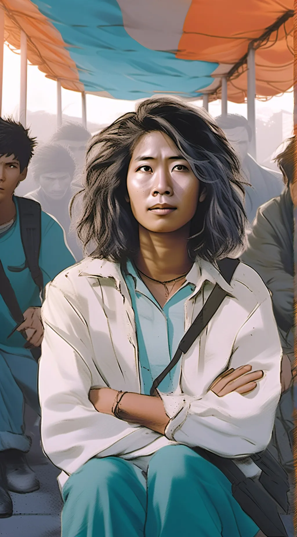 ai character: Nicole  background