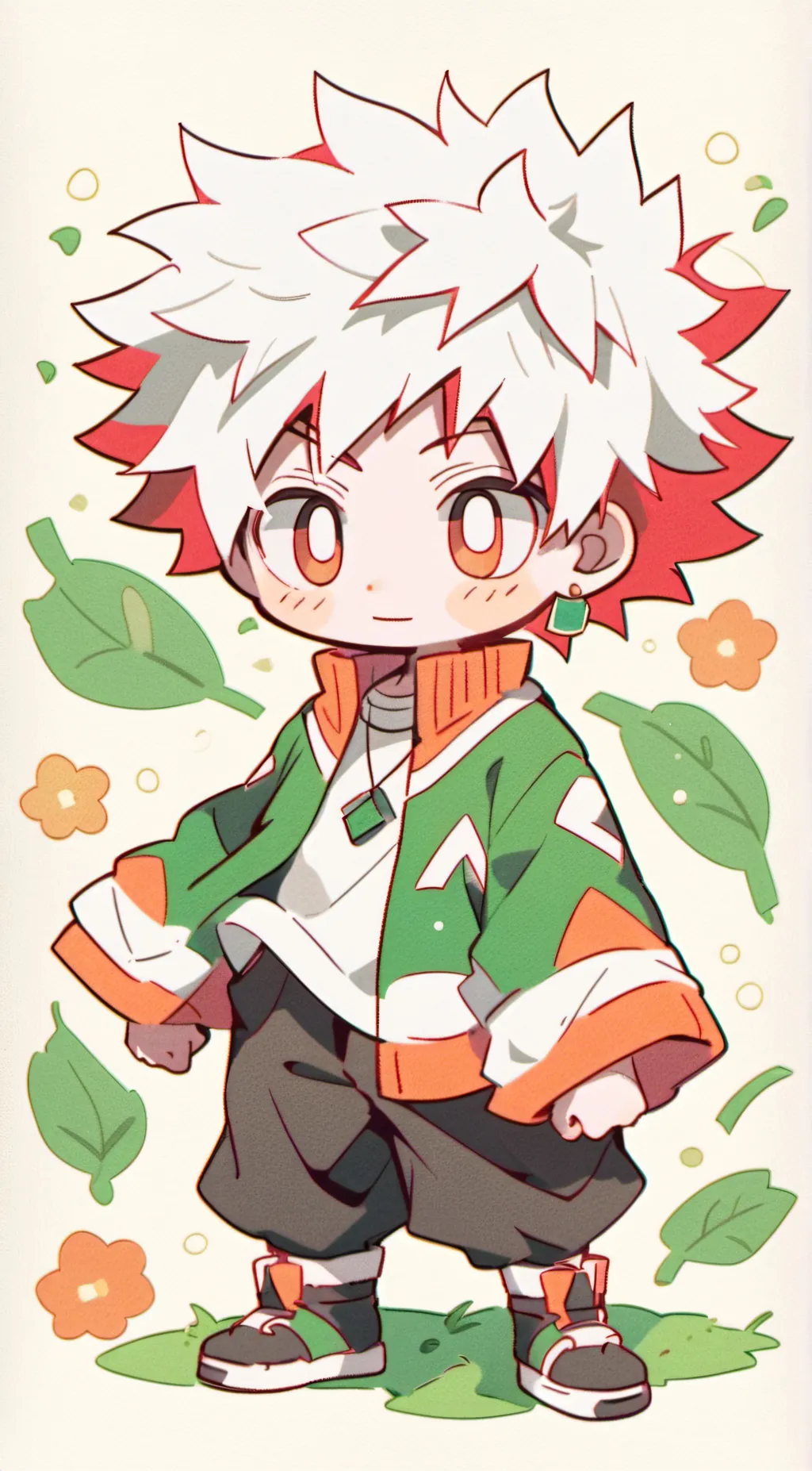 ai character: Cute bakugo MHA background