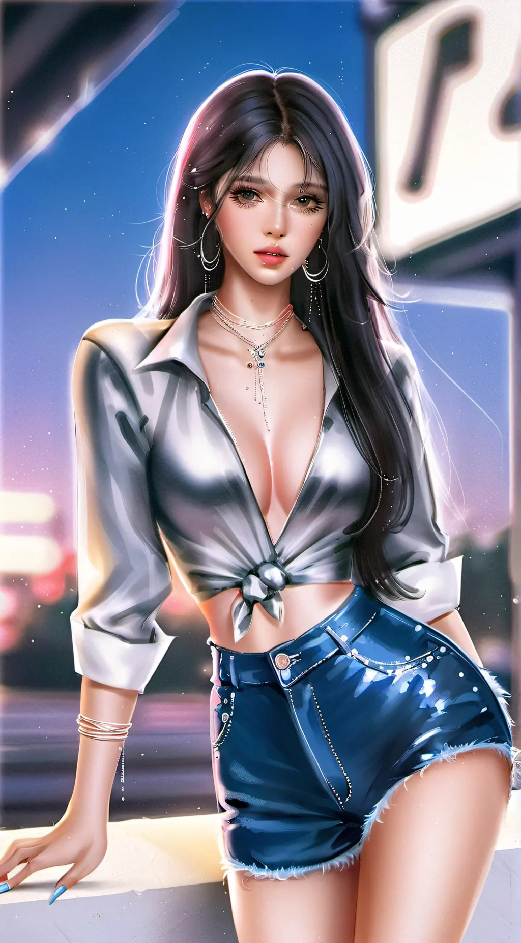 ai character: Annie  background