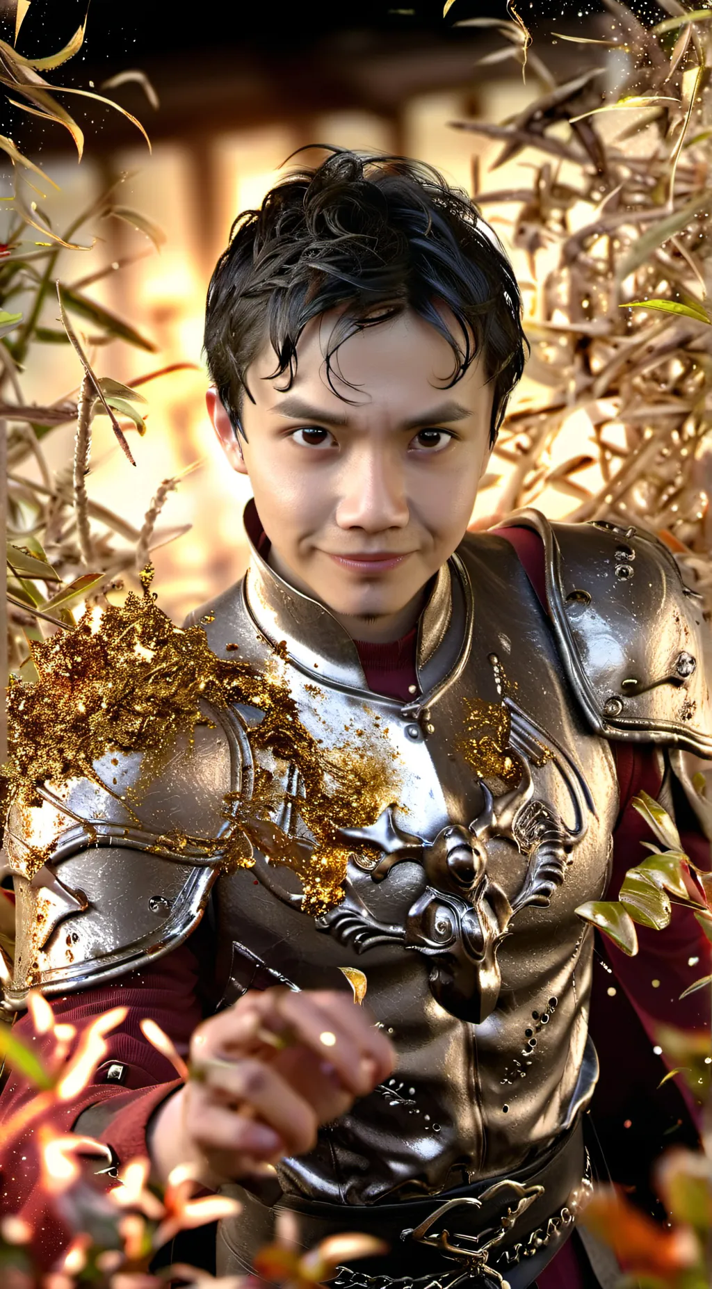 ai character: gray background