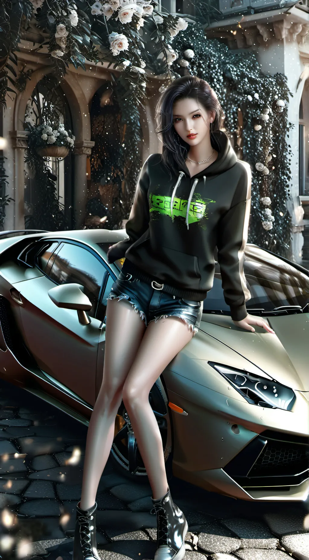 ai character: scarlet background