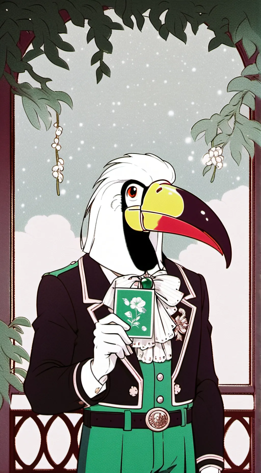 ai character: DUOLINGO background