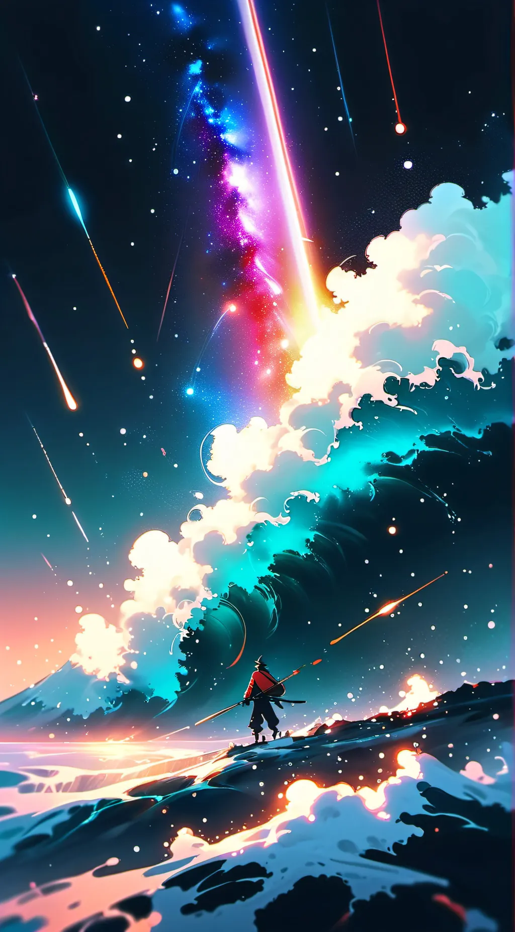 ai character: smiling critters  background