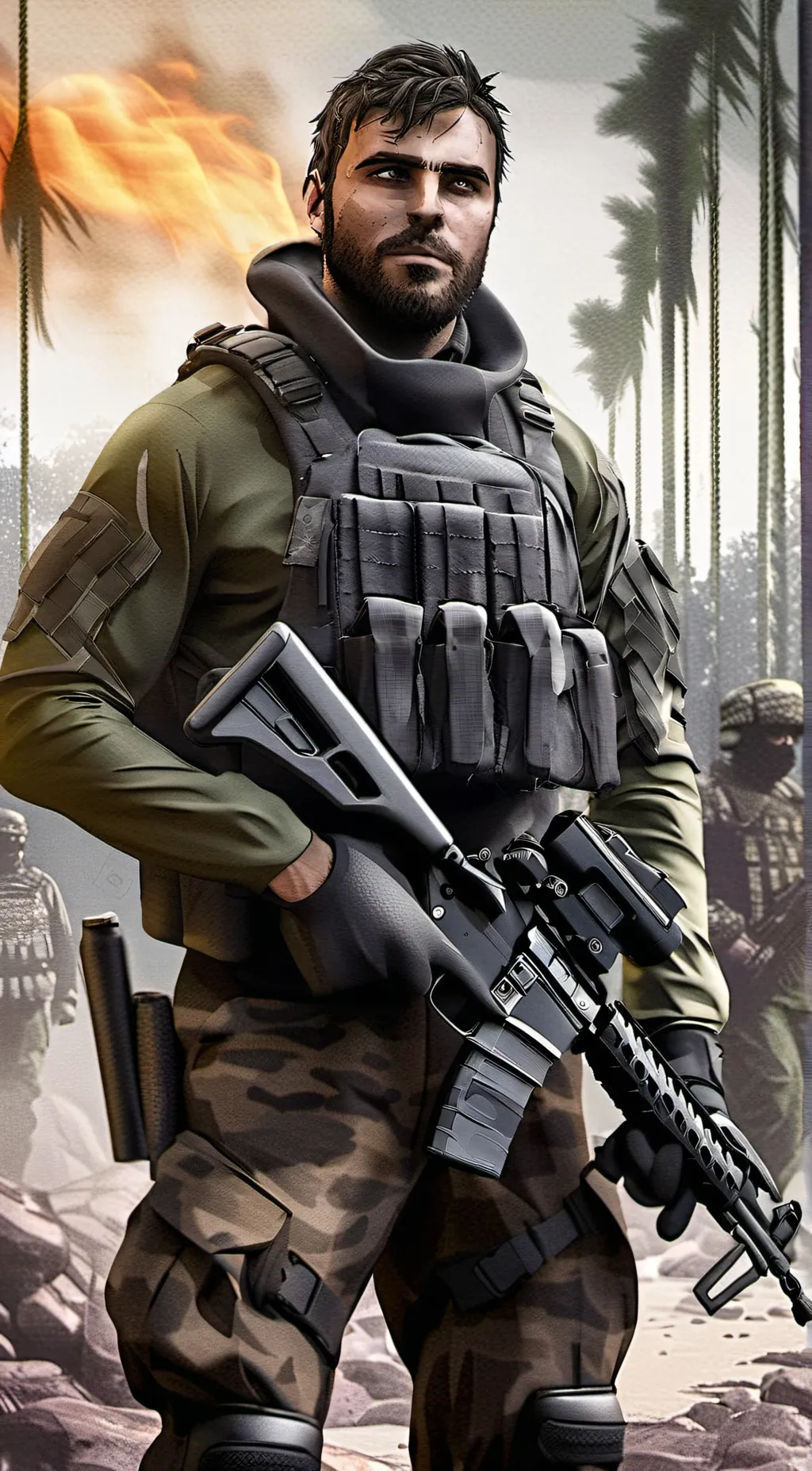 ai character: Nathaniel Wash background