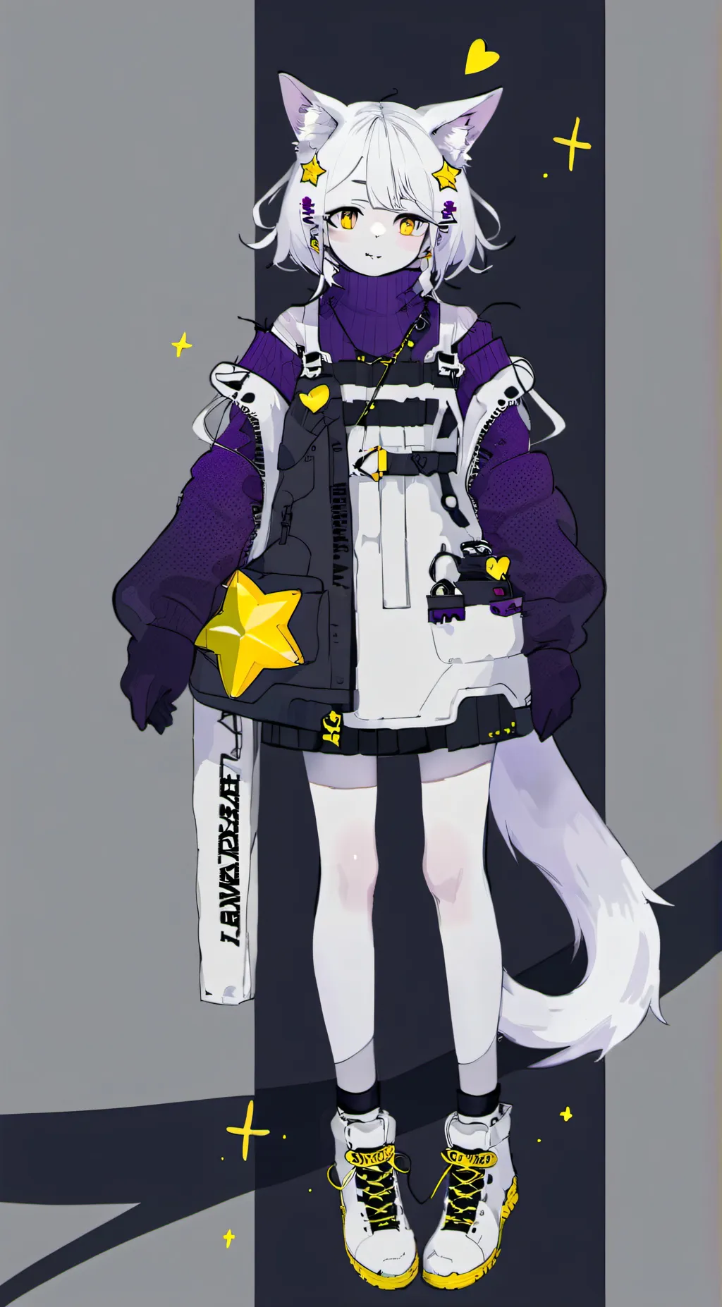 ai character: galaxy background