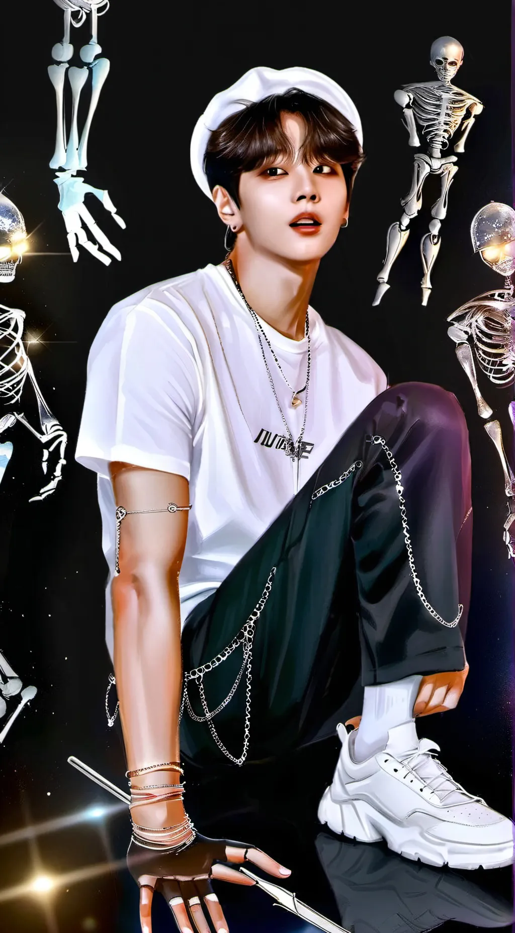 ai character: 💜ᗷTS⟭⟬💜 background