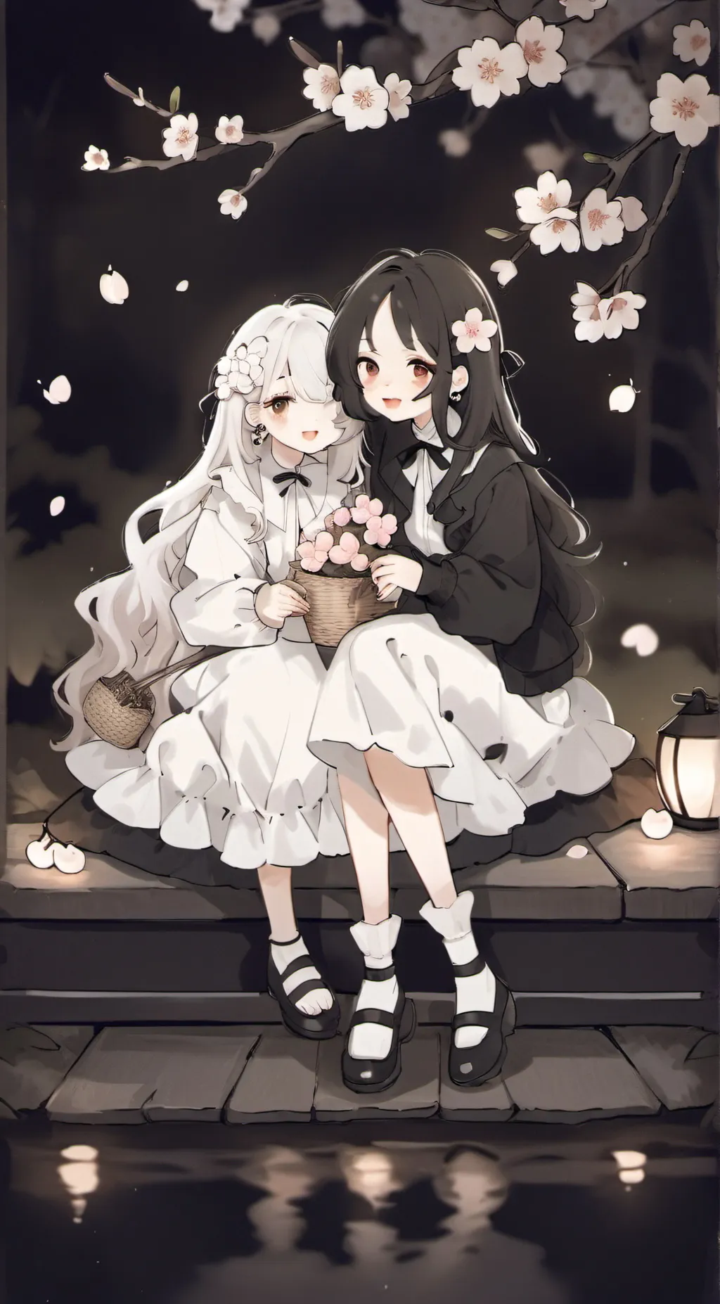 ai character: sunny and raven background