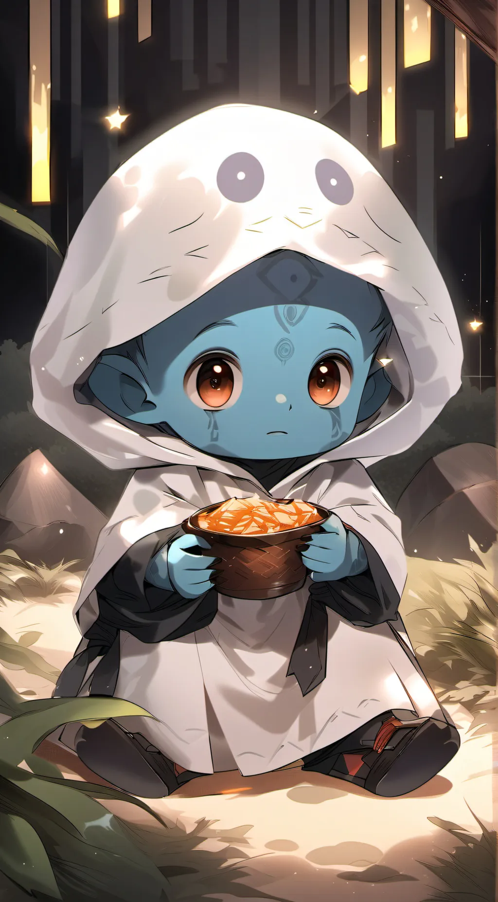 ai character: A phoenix  background