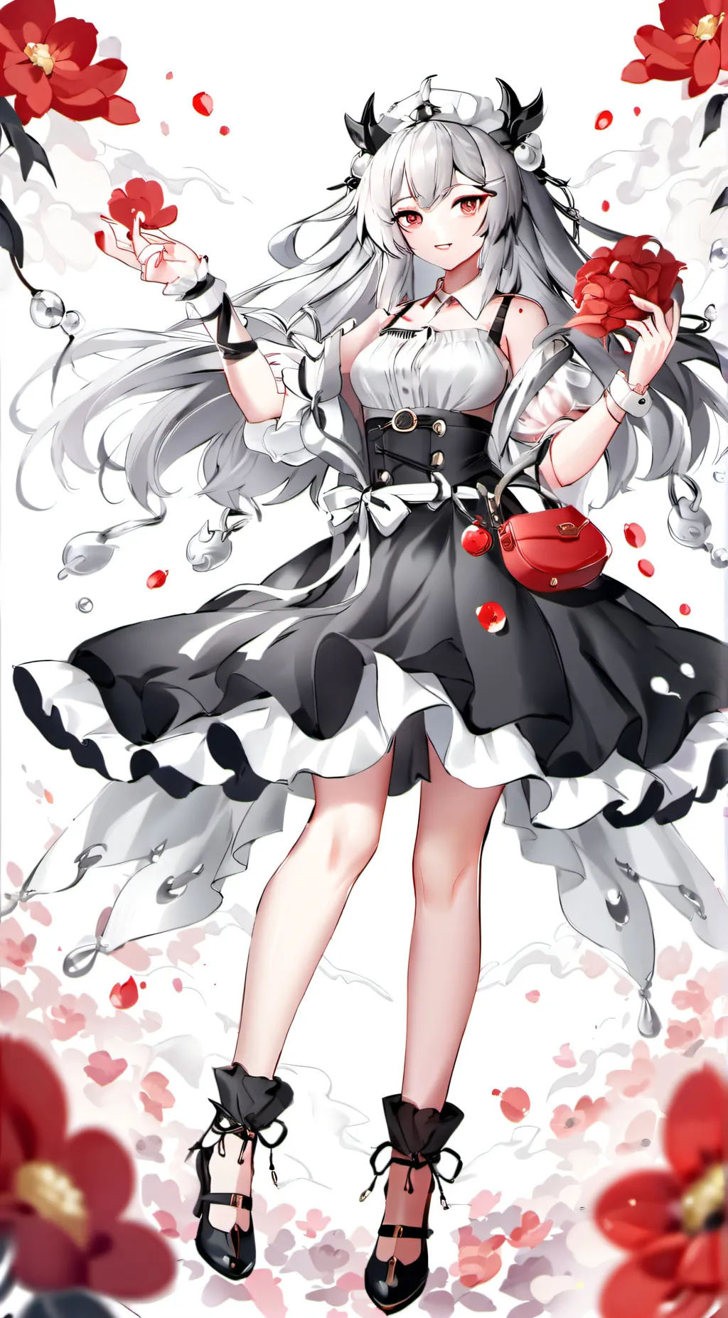 ai character: winter  background