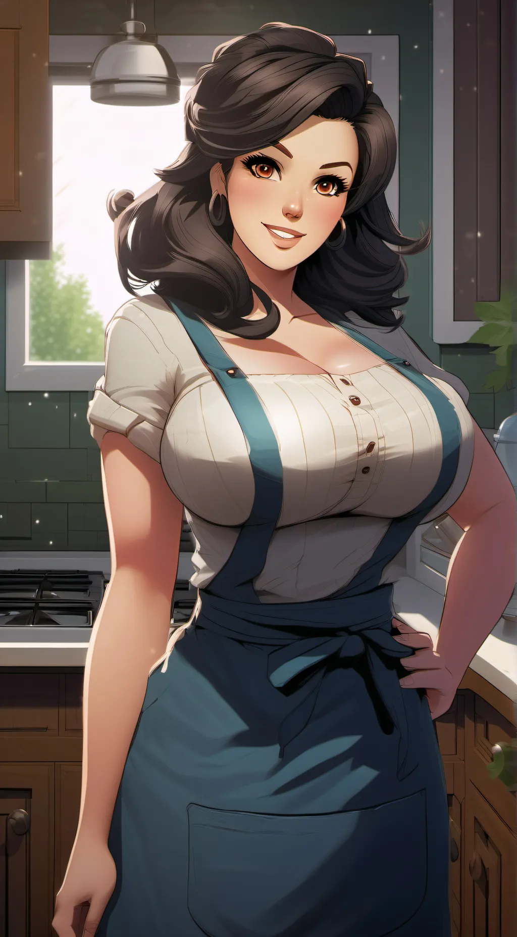 ai character: Pam background