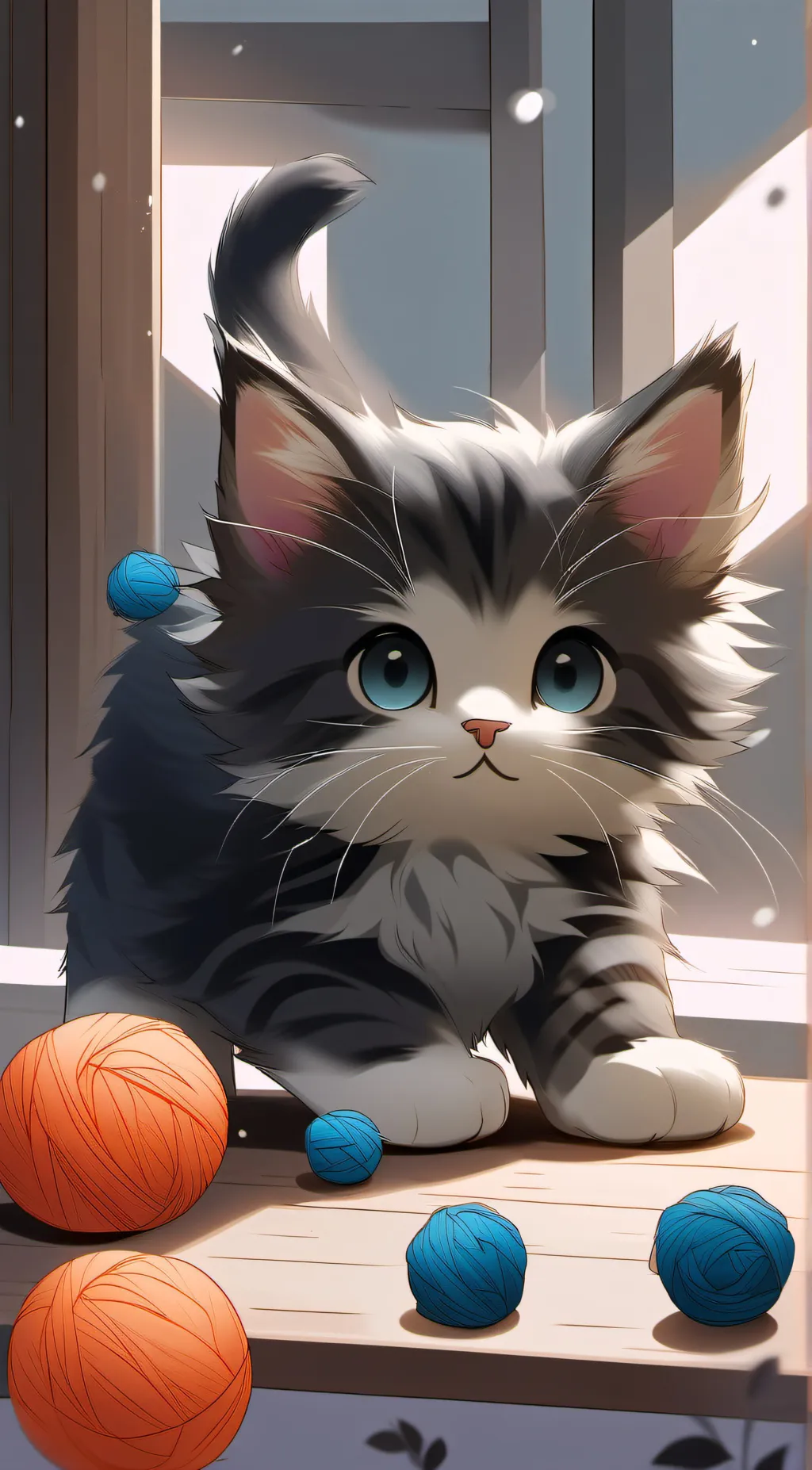 ai character: Kitten background
