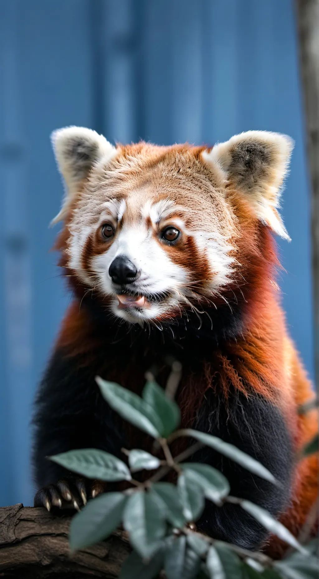 ai character: red panda  background