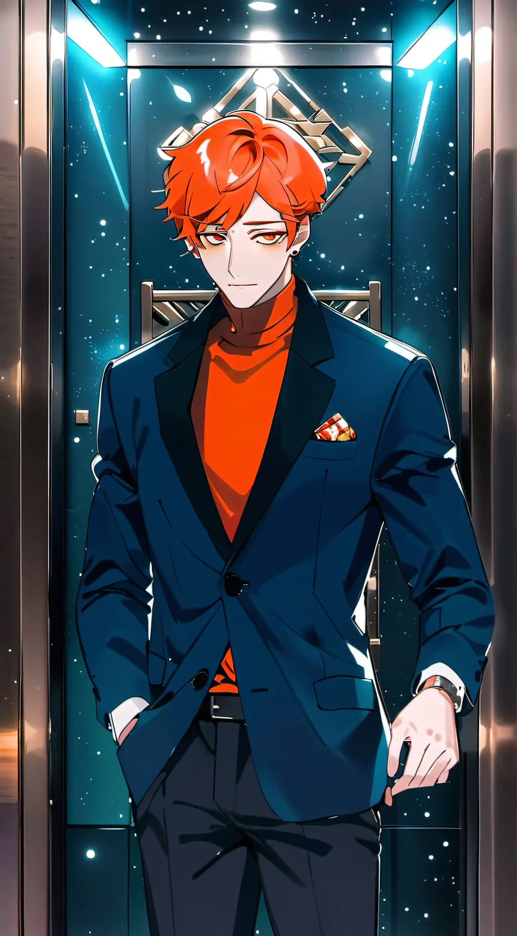 ai character: Elevator man background