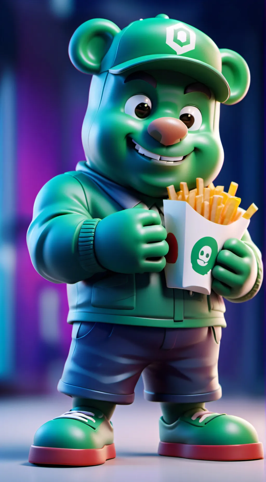 ai character: Gummy background