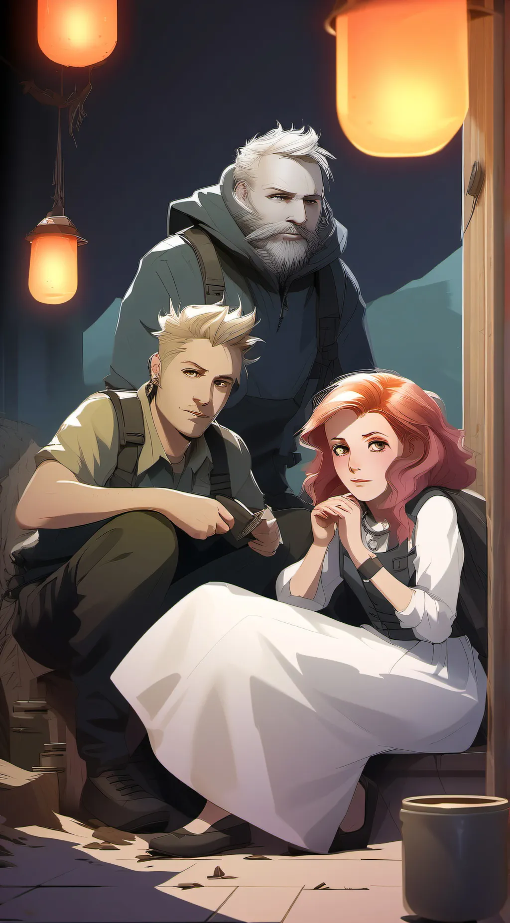 ai character: Ramshackle background