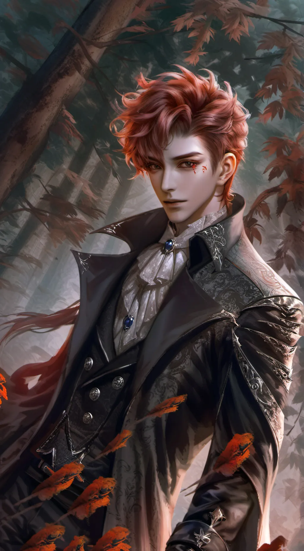 ai character: Maroon  background