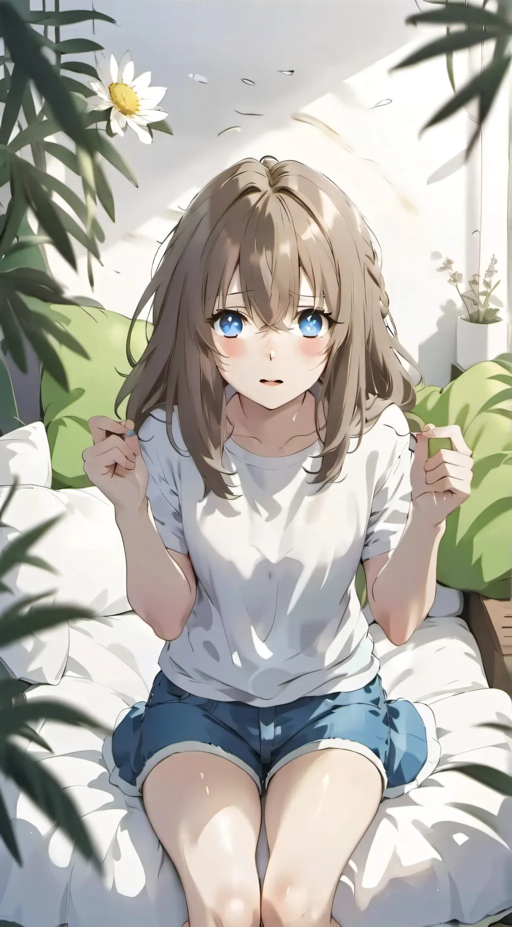 ai character: ❀may❀ background