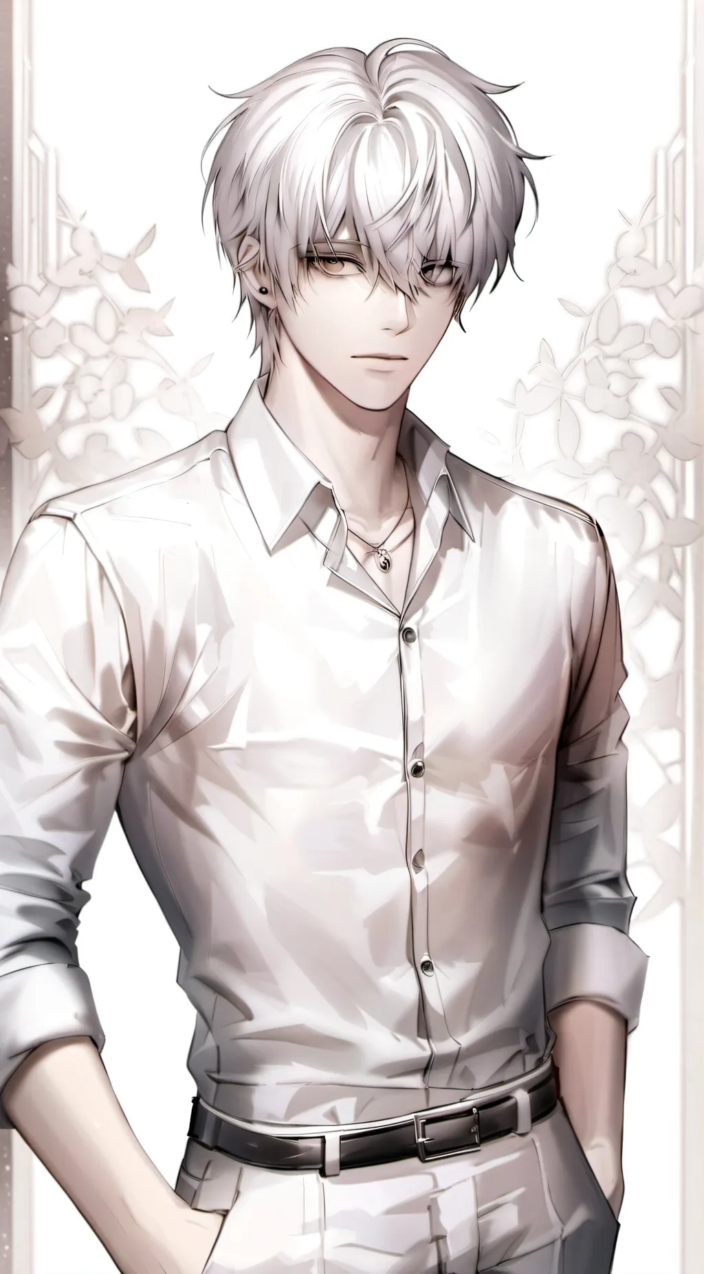 ai character: white blood cell background