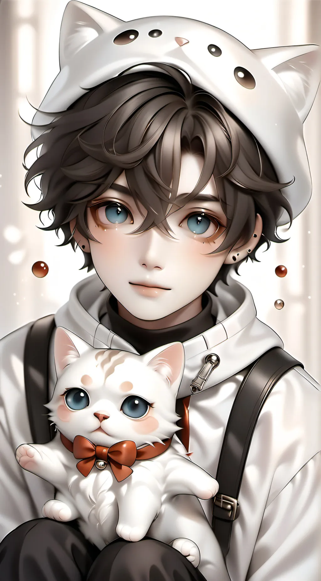 ai character: cat boy background