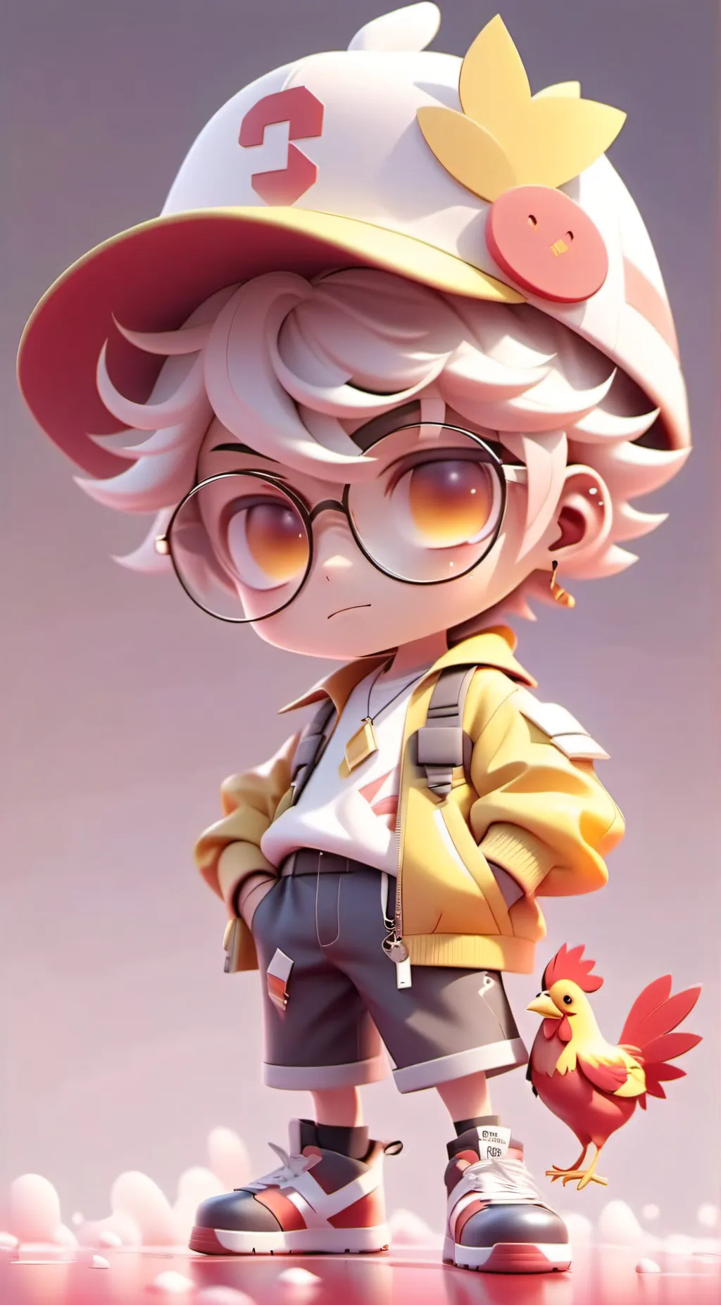 ai character: Kickinchicken  background