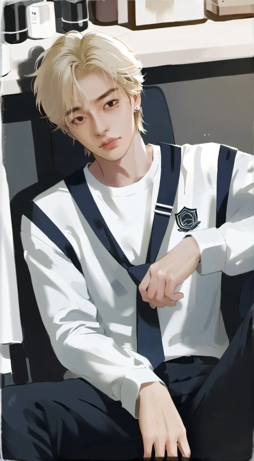 ai character: Hyunjin background