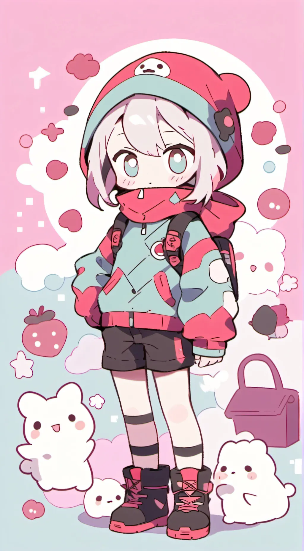 ai character: cute background