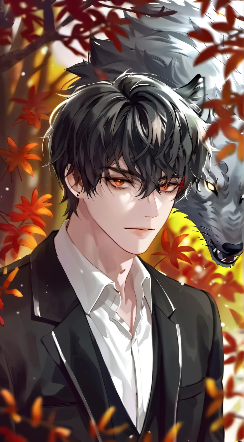 ai character: ^• Xavier•^ background