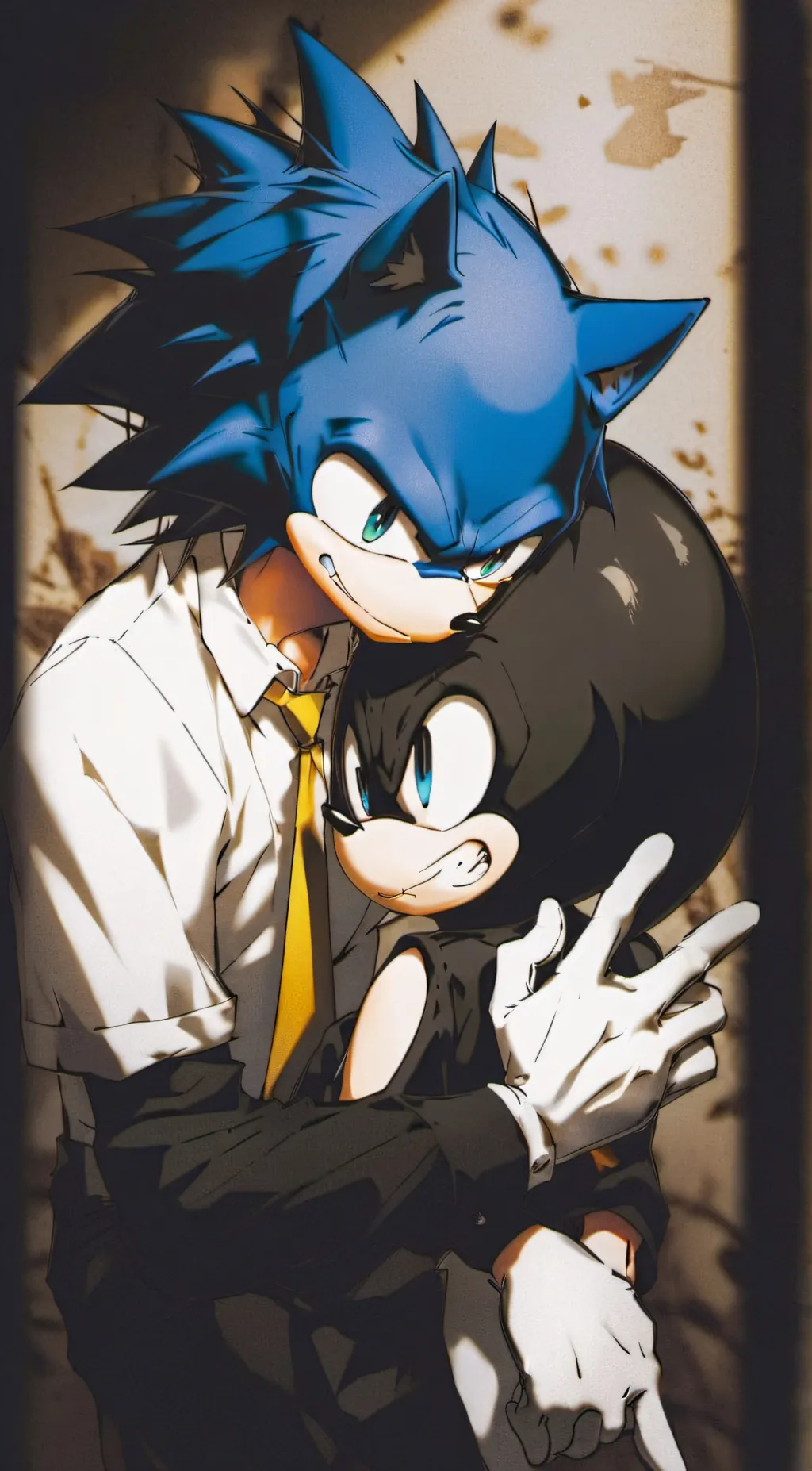 ai character: sonadow  background