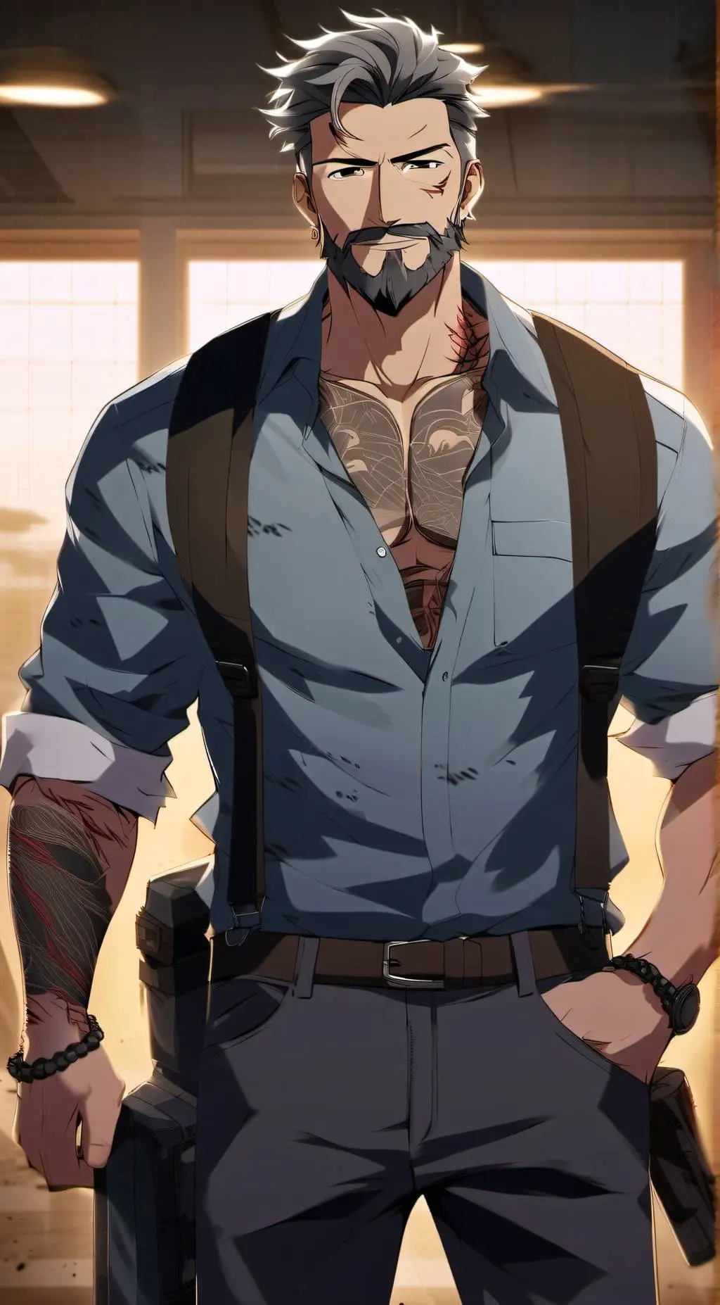 ai character: Gus  background